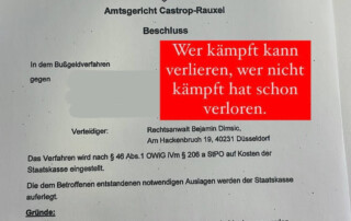 Castrop-Rauxel Bußgeld Anwalt
