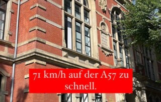 Neuss geblitzt Fahrverbot