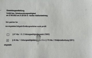 Aachen Bußgeld Anwalt