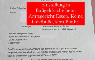 Essen Bußgeldanwalt