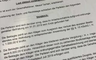 Abfindung Kündigung Düsseldorf