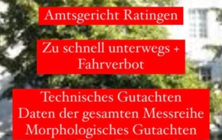 Ratingen zu schnell gefahren geblitzt Rechtsanwalt
