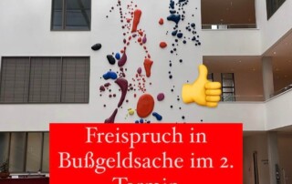 Bußgeld Düsseldorf Freispruch