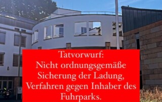 Sicherung der Ladung Anwalt