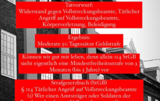 Widerstand gegen Vollstreckungsbeamte