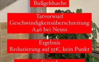 Neuss Beschilderung Bußgeld
