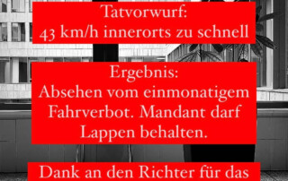 Düsseldorf zu schnell gefahren Bußgeld