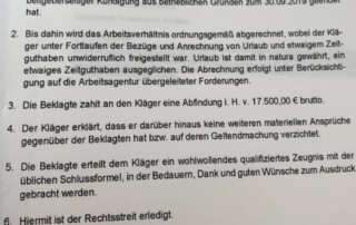 Arbeitgeber Kündigung Abfindung Rechtsanwalt