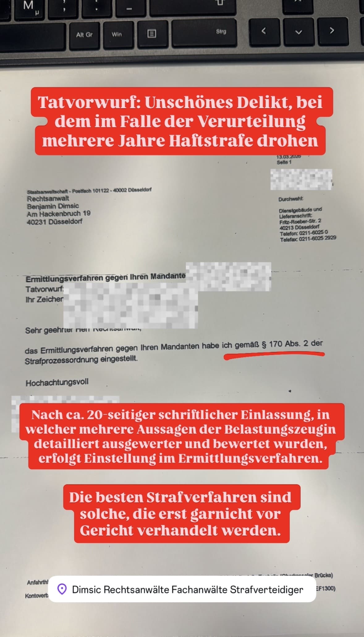 Anwalt für Sexualstrafrecht Düsseldorf, NRW