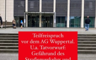 Gefährdung des Straßenverkehrs Unfallflucht Wuppertal