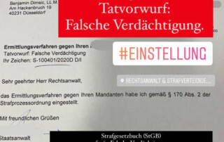 Falsche Verdächtigung Anwalt