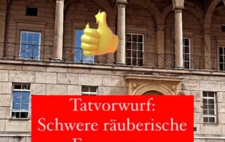 schwere räuberische Erpressung Anwalt