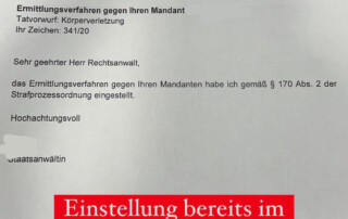 Tatvorwurf Körperverletzung