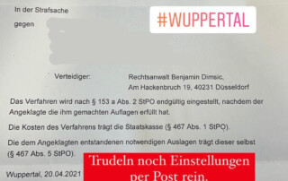 Straßenverkehrsgefährdung Rechtsanwalt Düsseldorf Wuppertal